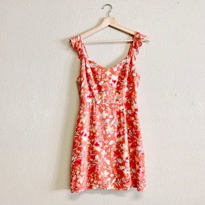 WAYF Iris Floral Tie-Back Dress